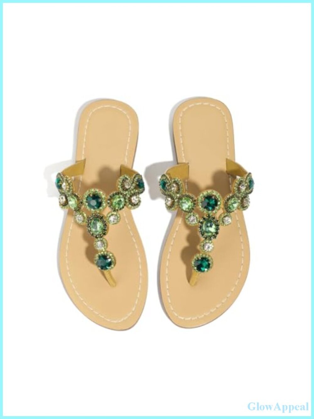 Sparkly Rhinestone Flip Flops Women Slip On Thong Sandals Wedding